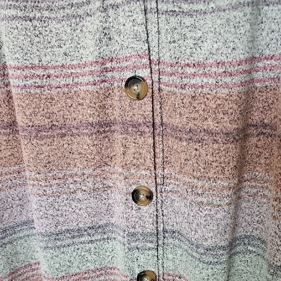 Maurices Plus Size XXL Striped Cozy Relaxed Fit Cardigan Sweater - Picture 4 of 9